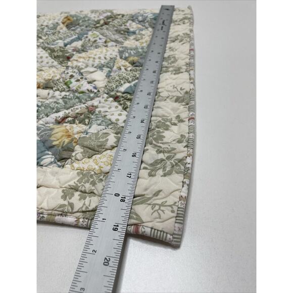 LL Bean Quilted Floral Cottage Country Patchwork Pillow Sham STANDARD SIZE - Picture 8 of 9